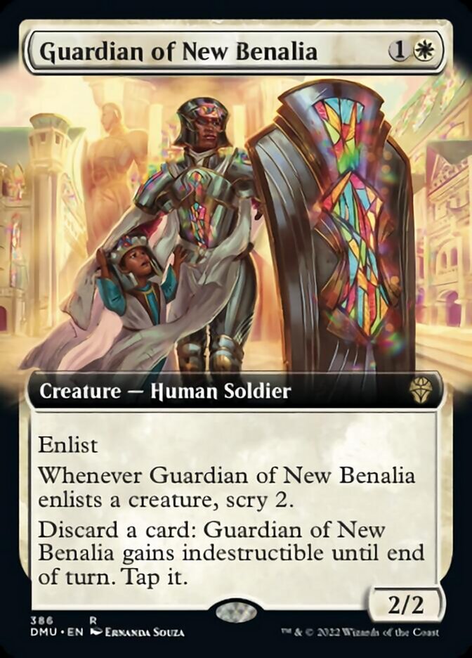 Guardian of New Benalia (Extended Art) [Dominaria United] | D20 Games