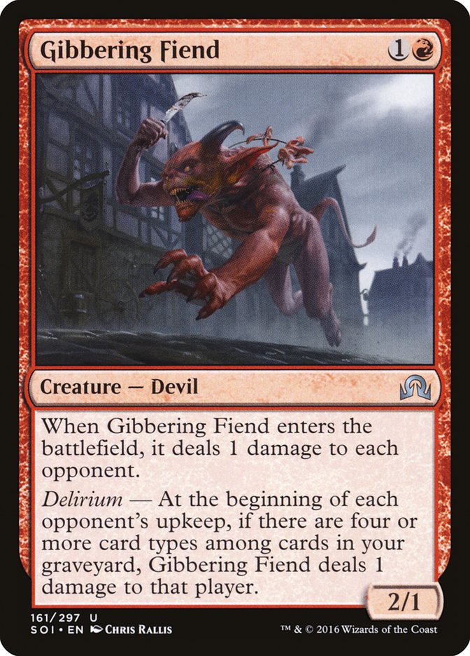 Gibbering Fiend [Shadows over Innistrad] | D20 Games