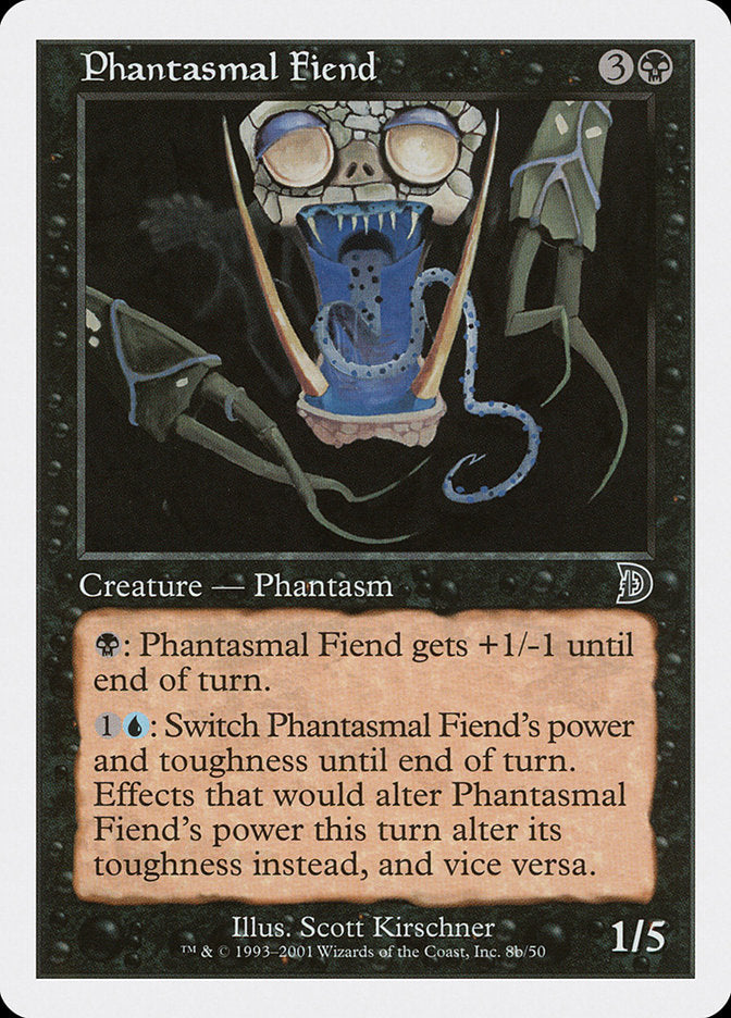 Phantasmal Fiend (Black Background) [Deckmasters] | D20 Games