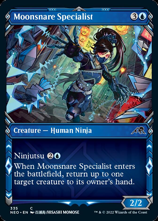 Moonsnare Specialist (Showcase Ninja) [Kamigawa: Neon Dynasty] | D20 Games