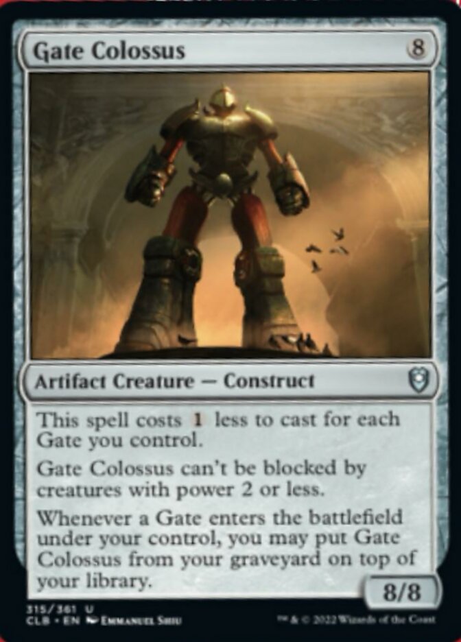 Gate Colossus [Commander Legends: Battle for Baldur's Gate] | D20 Games