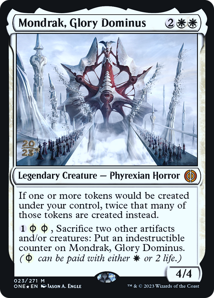 Mondrak, Glory Dominus [Phyrexia: All Will Be One Prerelease Promos] | D20 Games