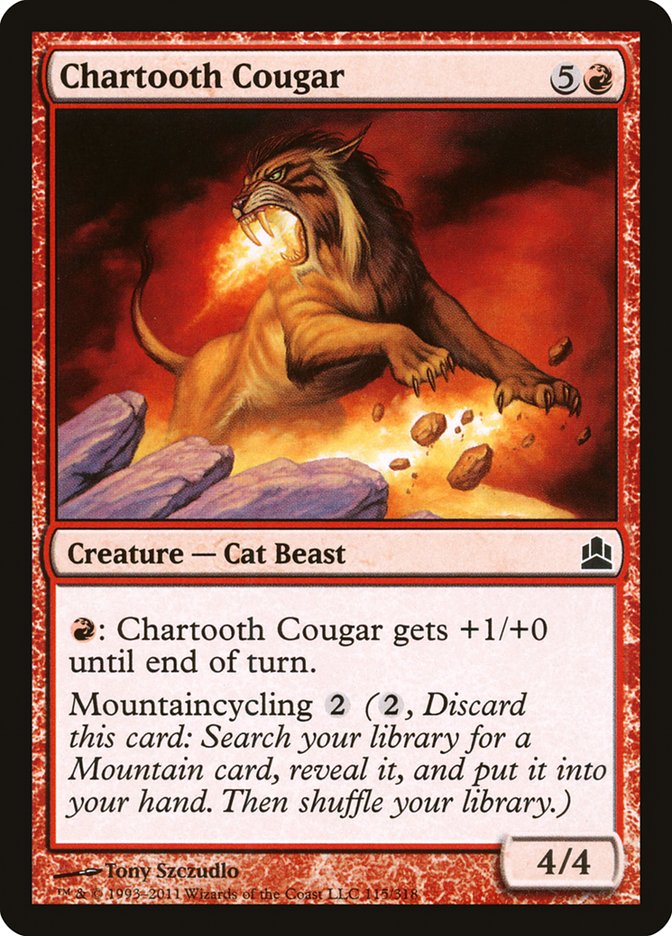 Chartooth Cougar [Commander 2011] | D20 Games