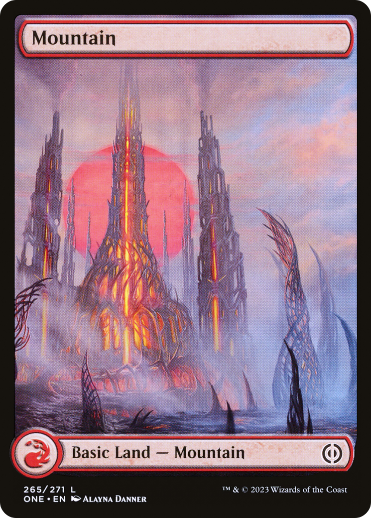 Mountain (265) (Full-Art) [Phyrexia: All Will Be One] | D20 Games