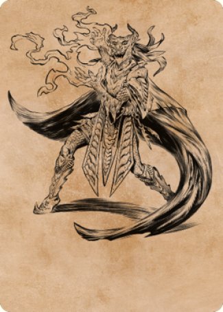 Livaan, Cultist of Tiamat Art Card [Commander Legends: Battle for Baldur's Gate Art Series] | D20 Games