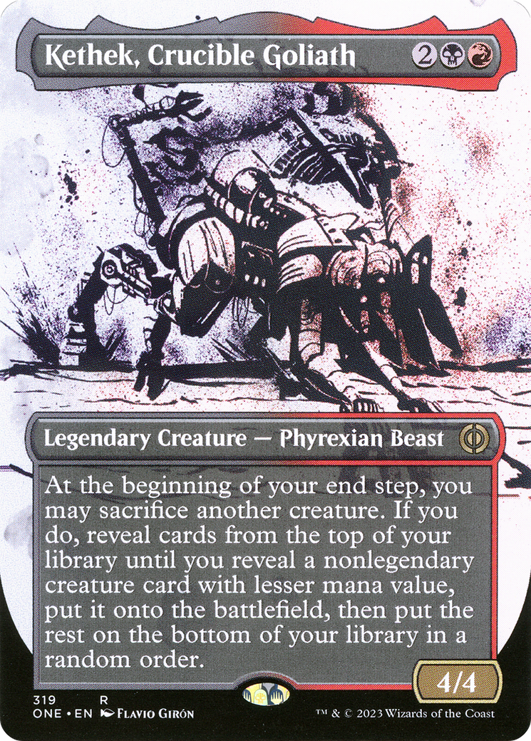 Kethek, Crucible Goliath (Borderless Ichor) [Phyrexia: All Will Be One] | D20 Games