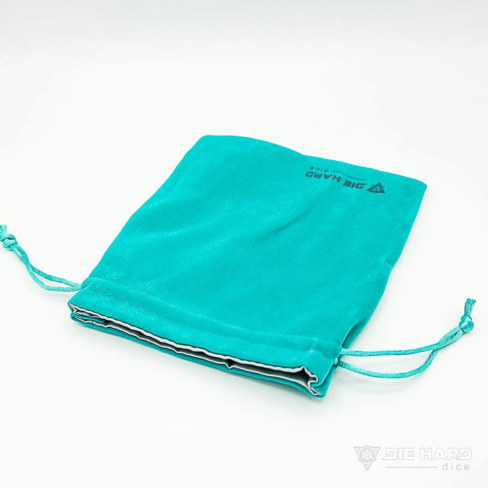 Velvet Dice Bag: Medium Teal | D20 Games