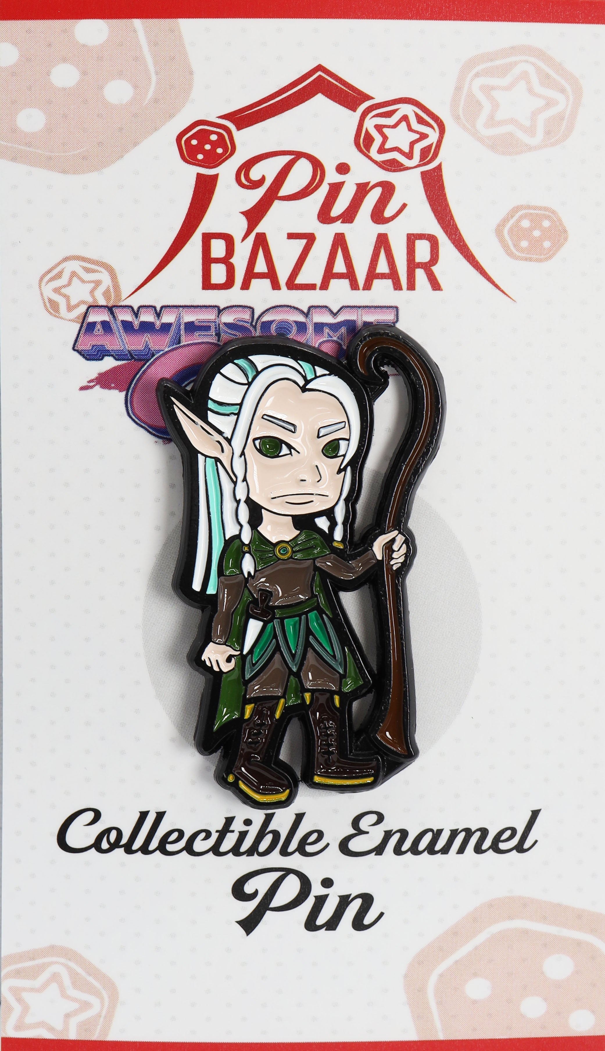 Pin Bazaar: Disapproving Elf (AwesomeCon 2022)  Foam Brain Games | D20 Games