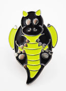 Critter Pins: Black Baby Dragon