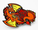 Dice Dragons Pin: Fire Enamel Pin Foam Brain Games
