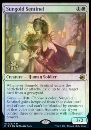 Sungold Sentinel [Innistrad: Midnight Hunt Prerelease Promos] | D20 Games