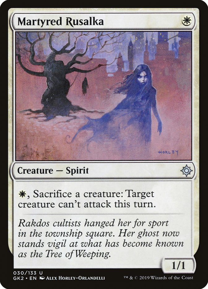 Martyred Rusalka [Ravnica Allegiance Guild Kit] | D20 Games