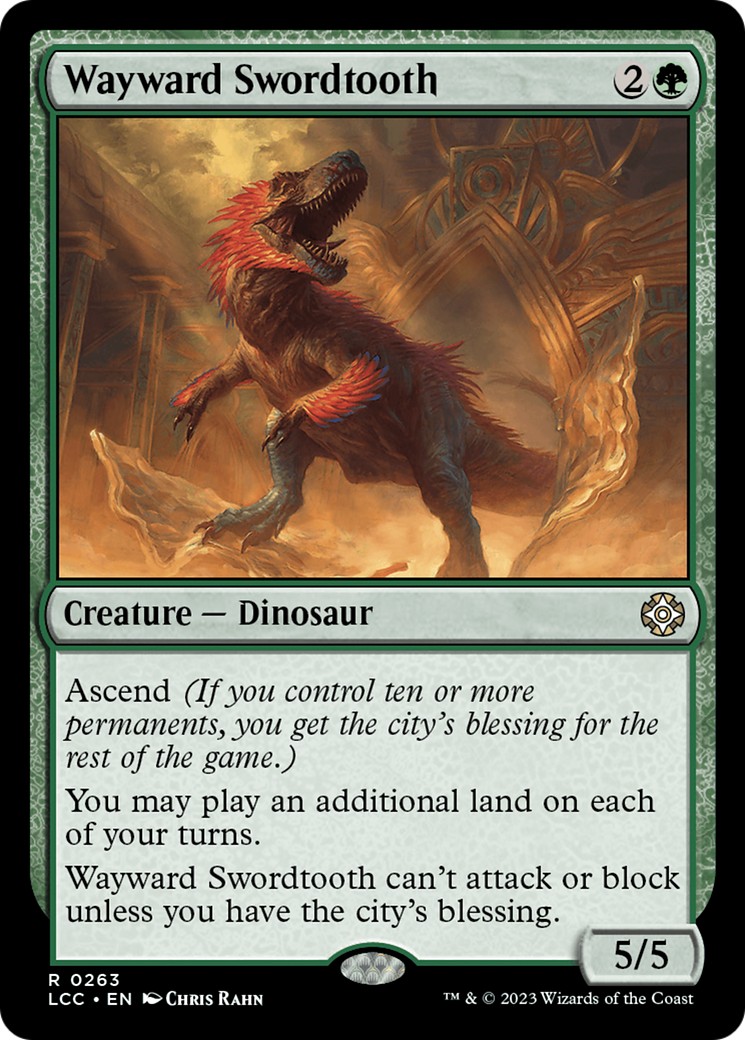 Wayward Swordtooth [The Lost Caverns of Ixalan Commander] | D20 Games