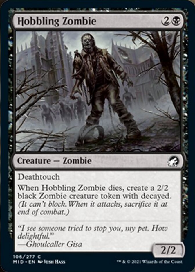 Hobbling Zombie [Innistrad: Midnight Hunt] | D20 Games