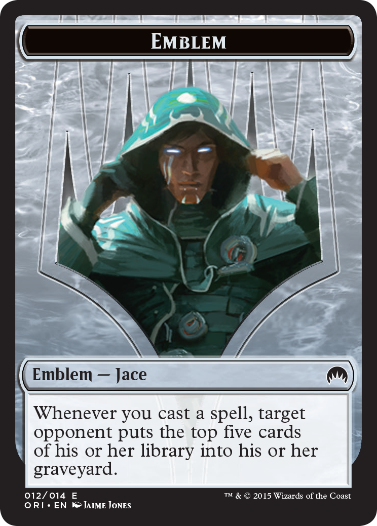 Pest // Jace, Telepath Unbound Emblem Double-Sided Token [Secret Lair: From Cute to Brute Tokens] | D20 Games