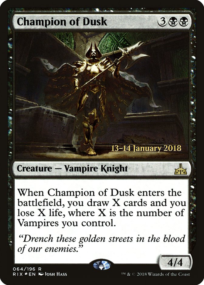 Champion of Dusk [Rivals of Ixalan Prerelease Promos] | D20 Games