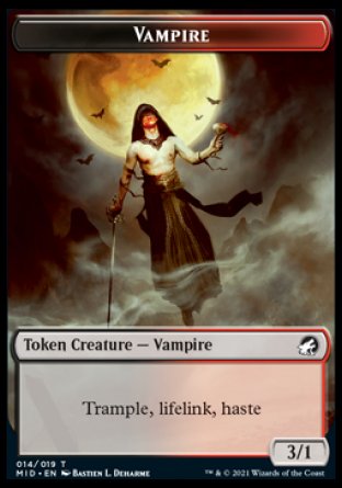 Vampire Token [Innistrad: Midnight Hunt Tokens] | D20 Games