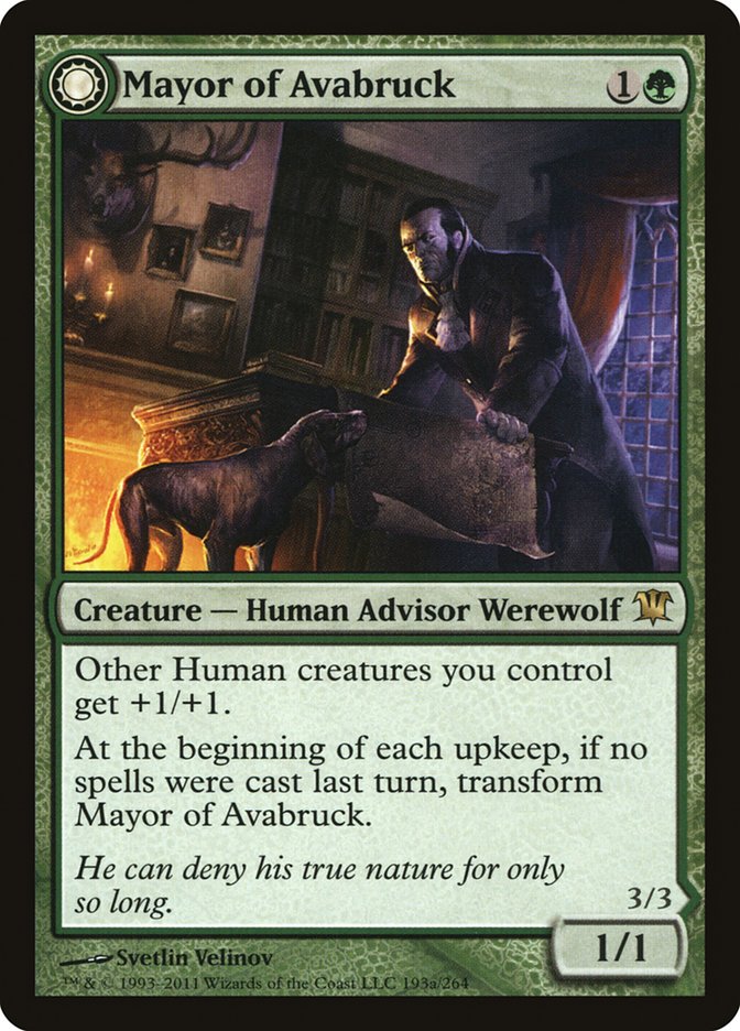 Mayor of Avabruck // Howlpack Alpha [Innistrad] | D20 Games