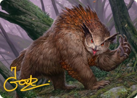 Owlbear Art Card (Gold-Stamped Signature) [Dungeons & Dragons: Adventures in the Forgotten Realms Art Series] | D20 Games