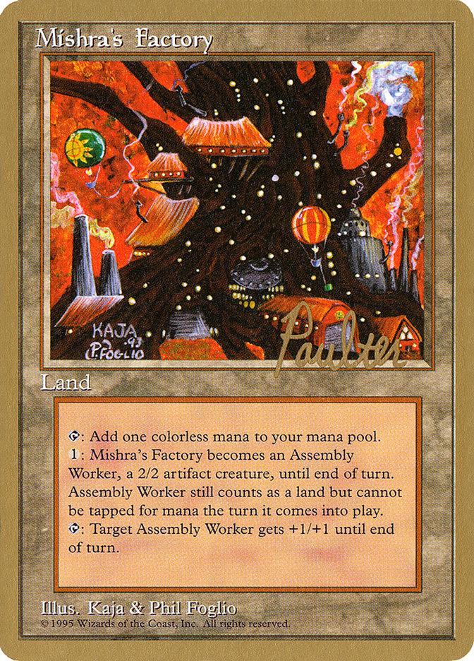 Mishra's Factory (Preston Poulter) [Pro Tour Collector Set] | D20 Games