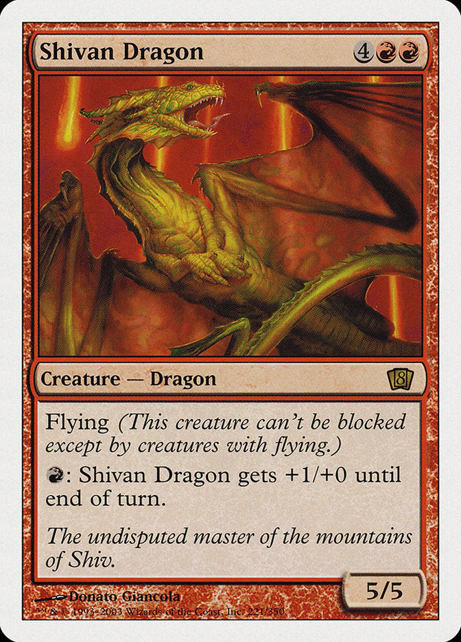 Shivan Dragon [Eighth Edition] | D20 Games