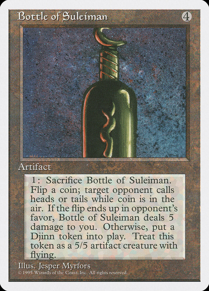 Bottle of Suleiman [Fourth Edition] | D20 Games