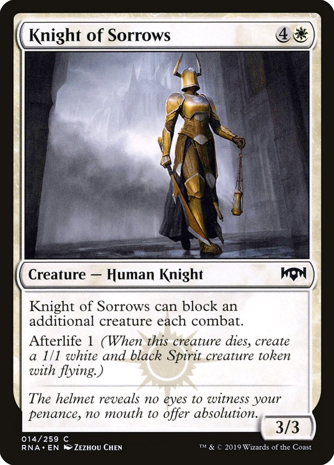 Knight of Sorrows [Ravnica Allegiance] | D20 Games