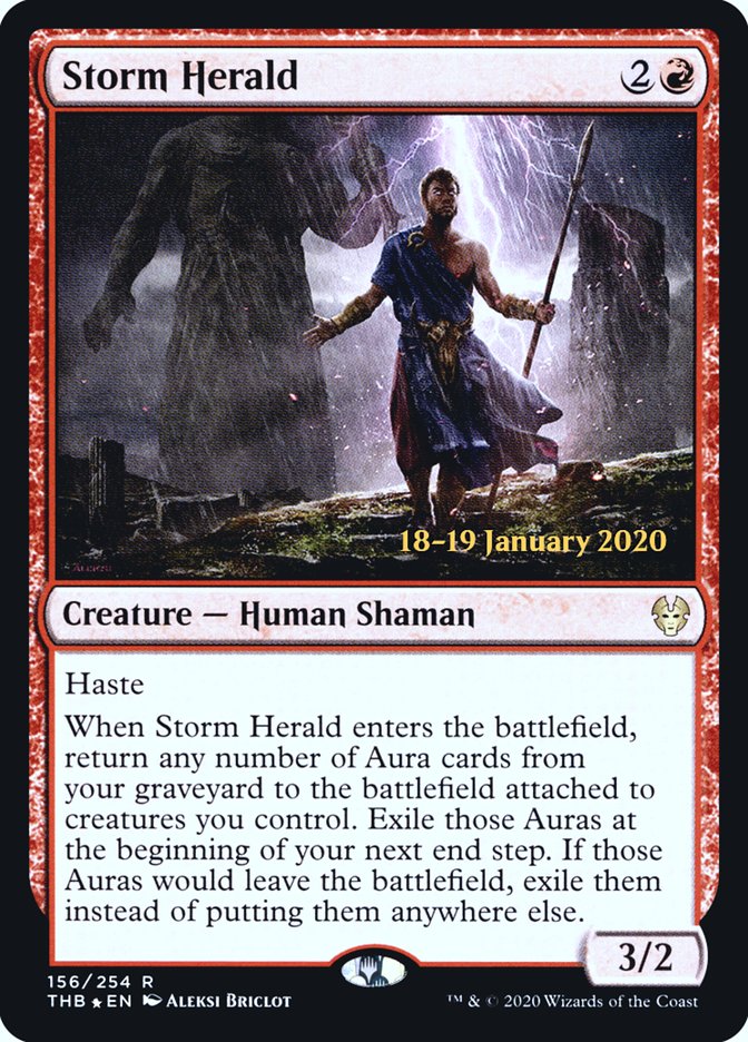 Storm Herald [Theros Beyond Death Prerelease Promos] | D20 Games