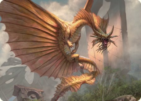 Ancient Gold Dragon Art Card (28) [Commander Legends: Battle for Baldur's Gate Art Series] | D20 Games
