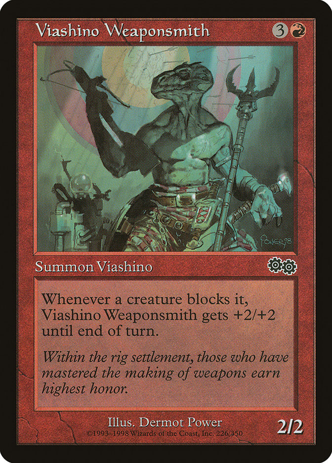 Viashino Weaponsmith [Urza's Saga] | D20 Games