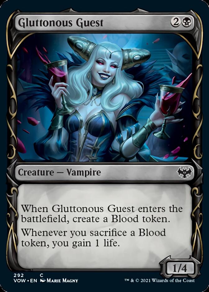 Gluttonous Guest (Showcase Fang Frame) [Innistrad: Crimson Vow] | D20 Games