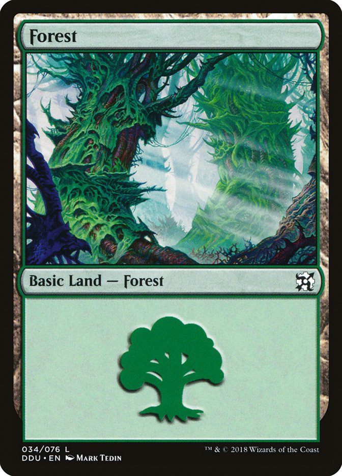 Forest (34) [Duel Decks: Elves vs. Inventors] | D20 Games