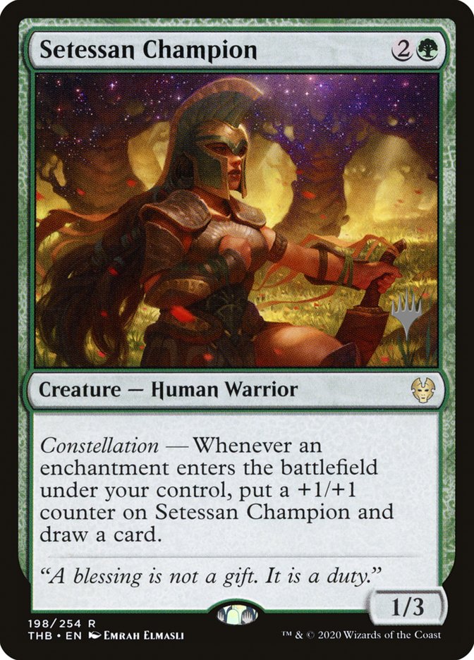 Setessan Champion (Promo Pack) [Theros Beyond Death Promos] | D20 Games