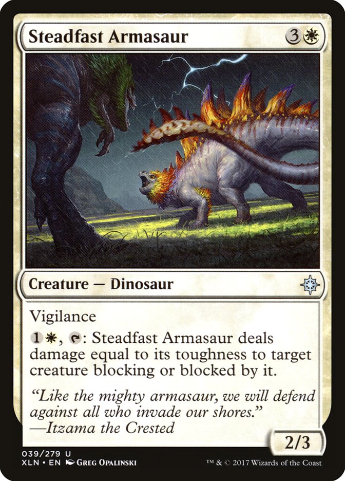 Steadfast Armasaur [Ixalan] | D20 Games