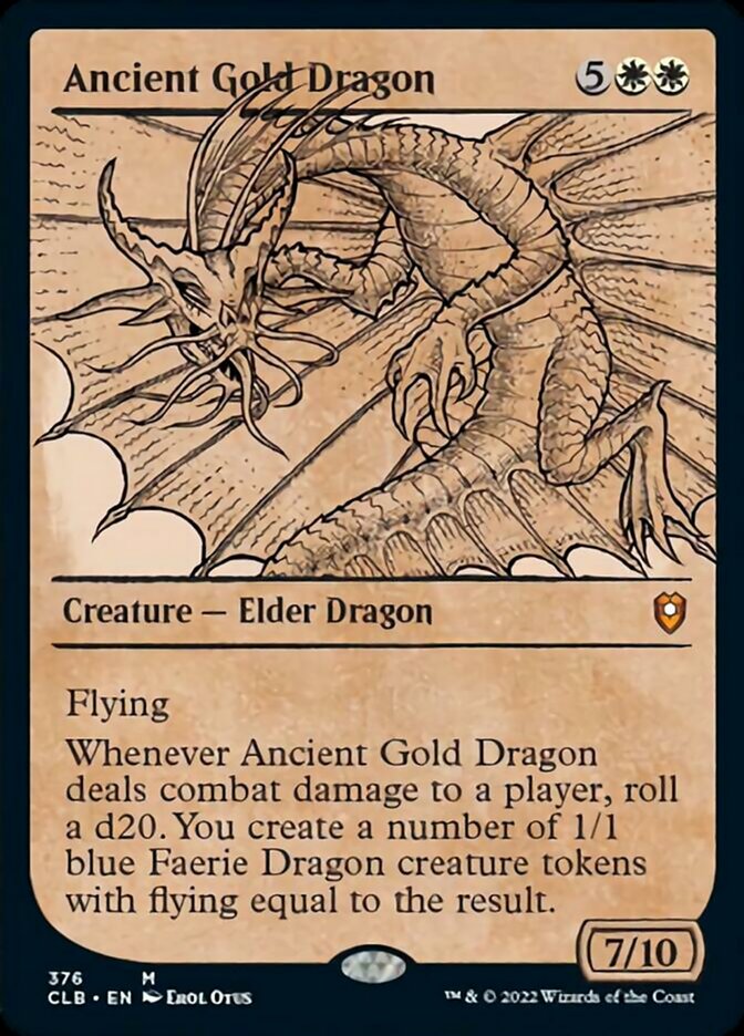 Ancient Gold Dragon (Showcase) [Commander Legends: Battle for Baldur's Gate] | D20 Games