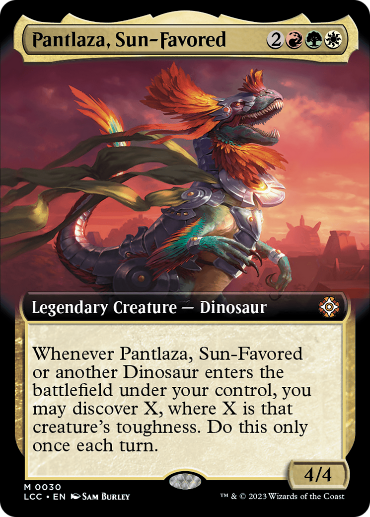 Pantlaza, Sun-Favored (Extended Art) [The Lost Caverns of Ixalan Commander] | D20 Games