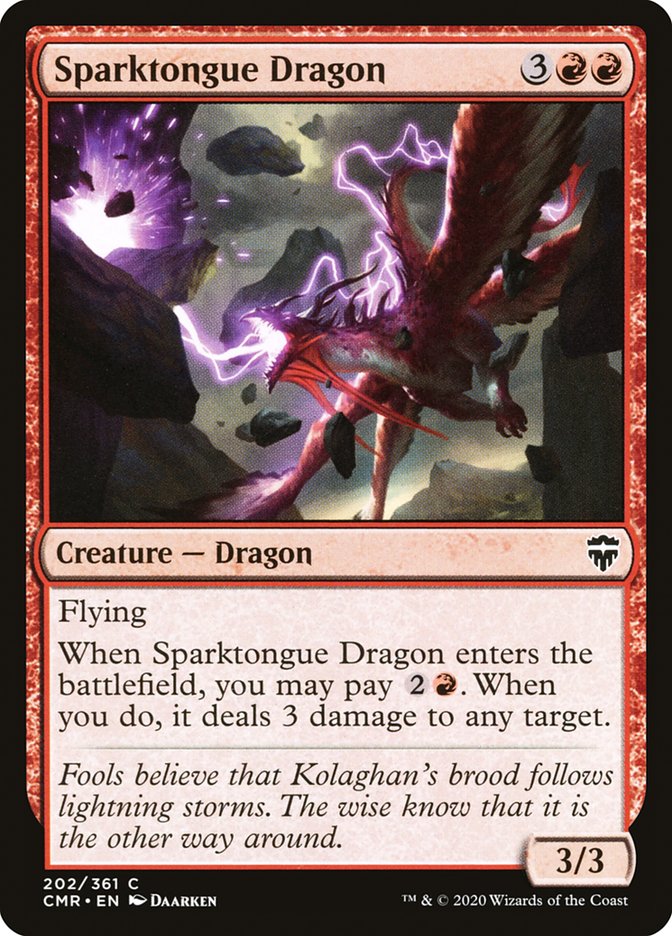 Sparktongue Dragon [Commander Legends] | D20 Games