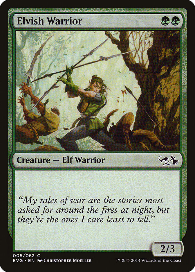 Elvish Warrior (Elves vs. Goblins) [Duel Decks Anthology] | D20 Games