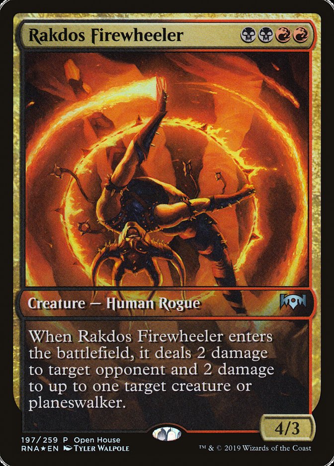 Rakdos Firewheeler (Open House) (Extended) [Ravnica Allegiance Promos] | D20 Games