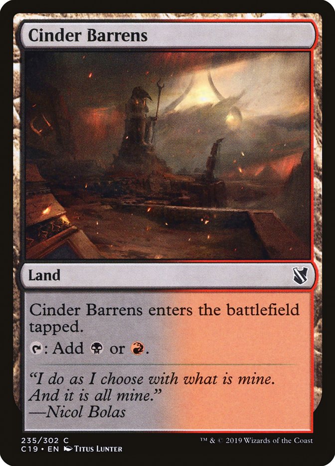 Cinder Barrens [Commander 2019] | D20 Games