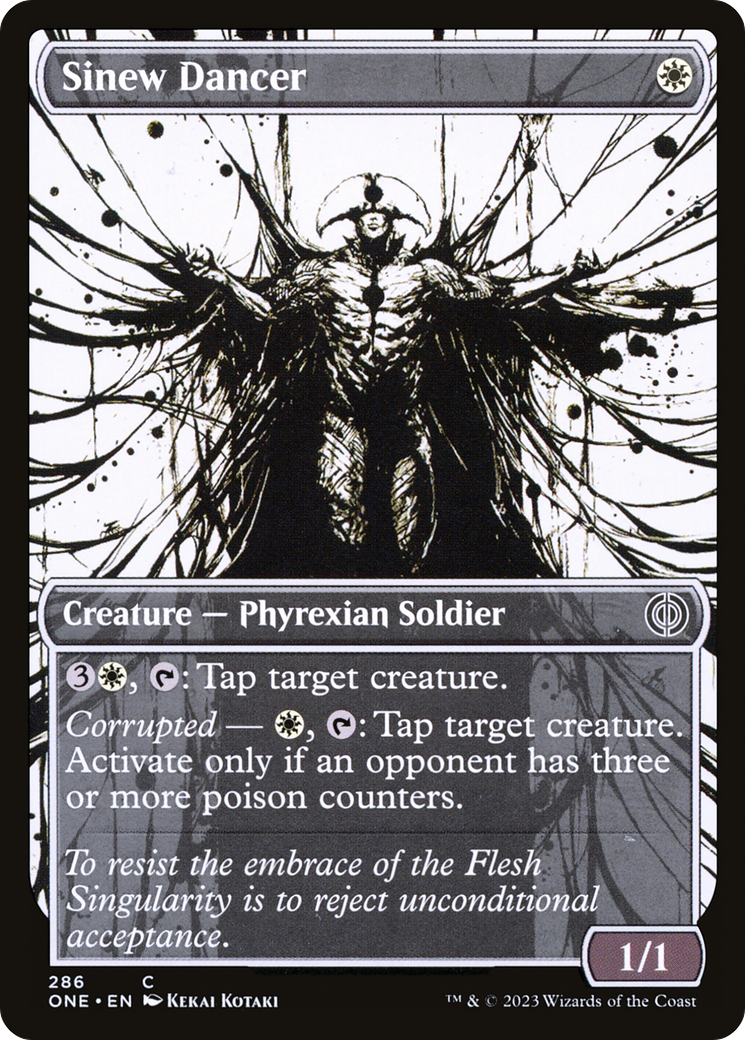 Sinew Dancer (Showcase Ichor) [Phyrexia: All Will Be One] | D20 Games