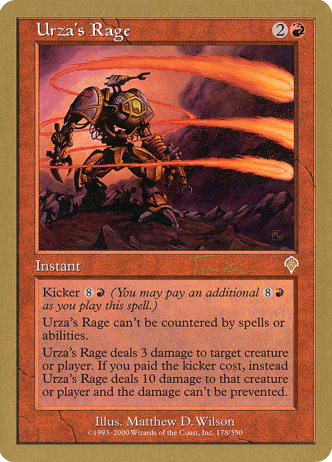 Urza's Rage (Jan Tomcani) [World Championship Decks 2001] | D20 Games