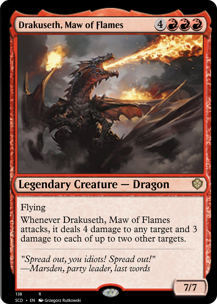 Drakuseth, Maw of Flames [Starter Commander Decks] | D20 Games