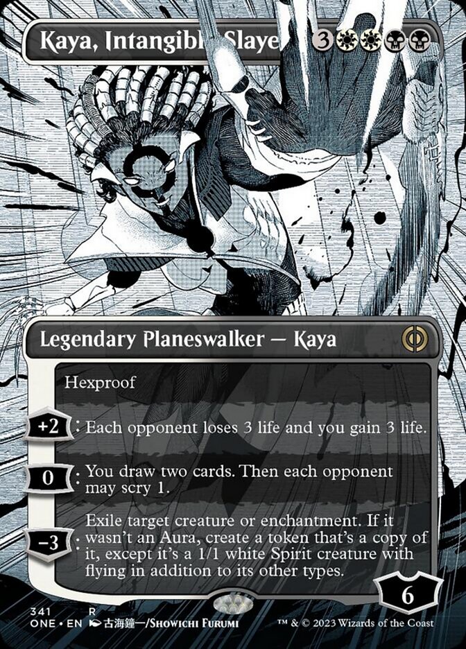 Kaya, Intangible Slayer (Borderless Manga) [Phyrexia: All Will Be One] | D20 Games