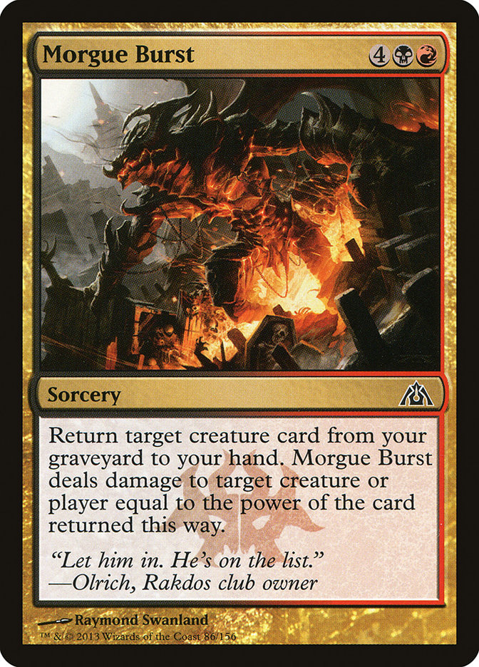 Morgue Burst [Dragon's Maze] | D20 Games