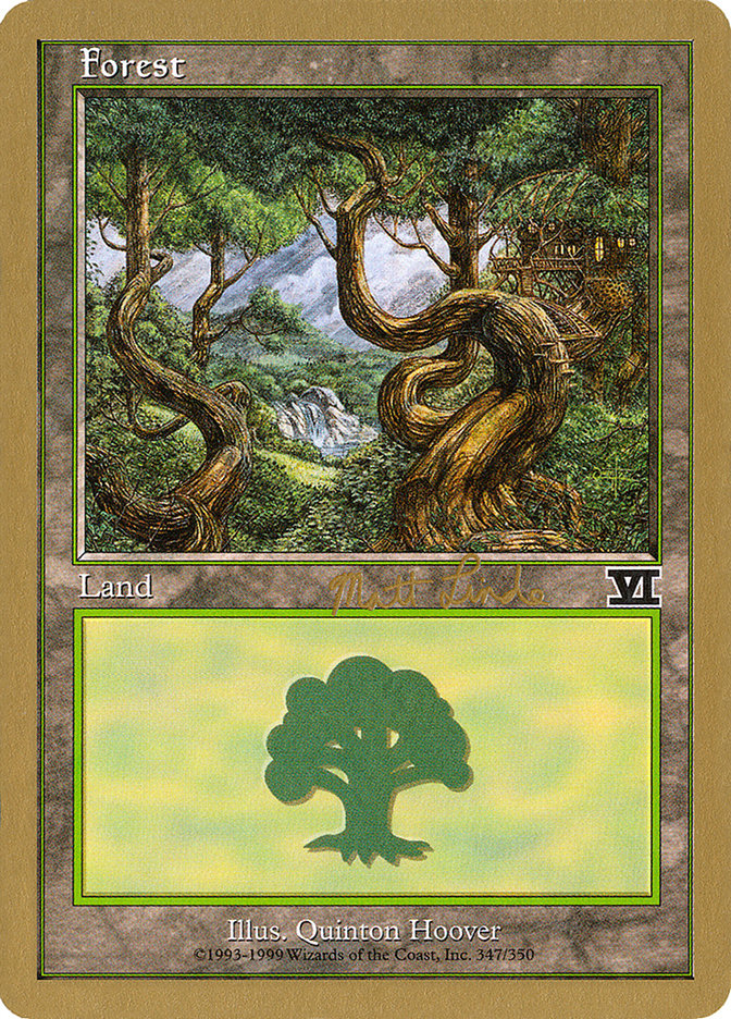 Forest (ml347b) (Matt Linde) [World Championship Decks 1999] | D20 Games