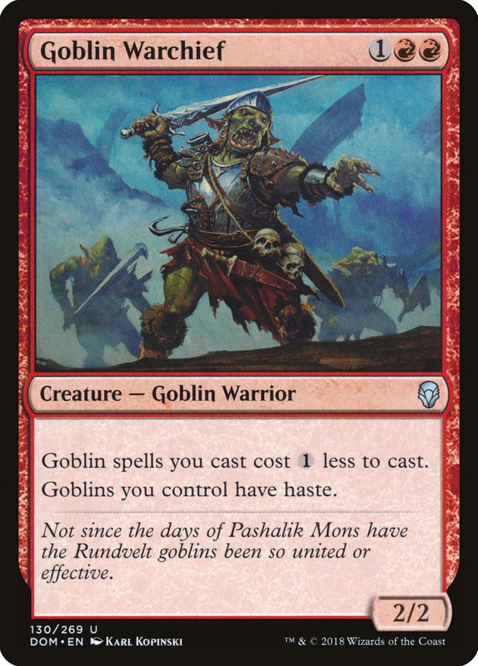 Goblin Warchief [Dominaria] | D20 Games