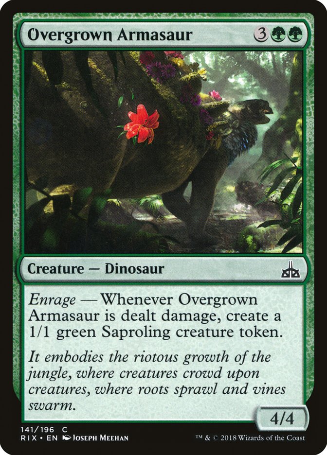 Overgrown Armasaur [Rivals of Ixalan] | D20 Games