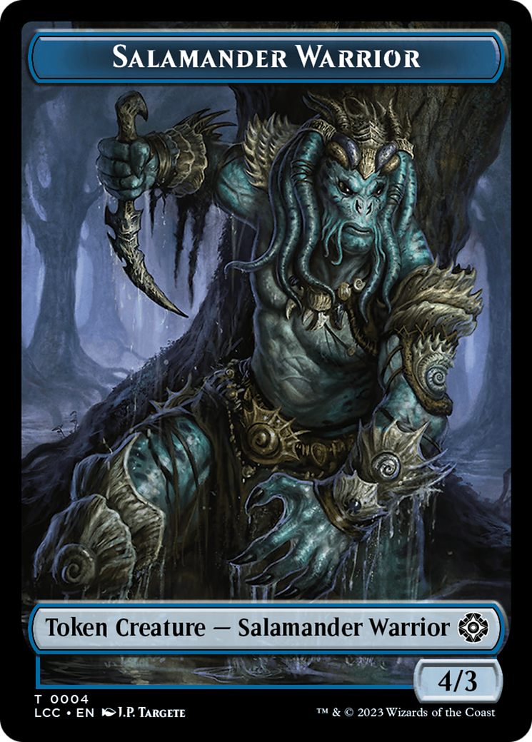 Salamander Warrior // Shapeshifter Double-Sided Token [The Lost Caverns of Ixalan Commander Tokens] | D20 Games