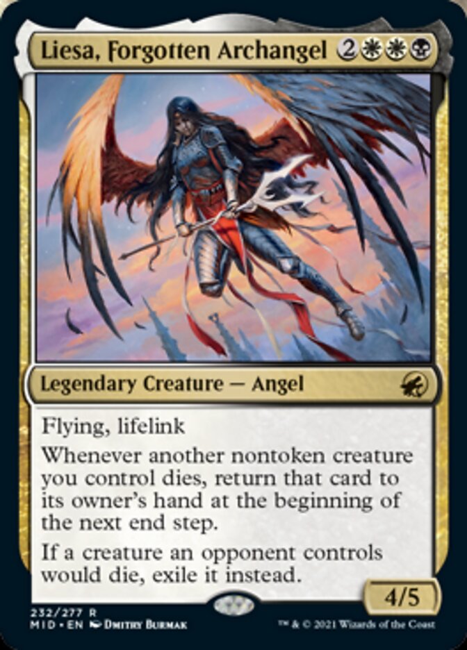 Liesa, Forgotten Archangel [Innistrad: Midnight Hunt] | D20 Games